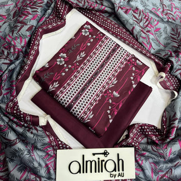 ♧ALMIRAH♧ 3pc Printed lawn